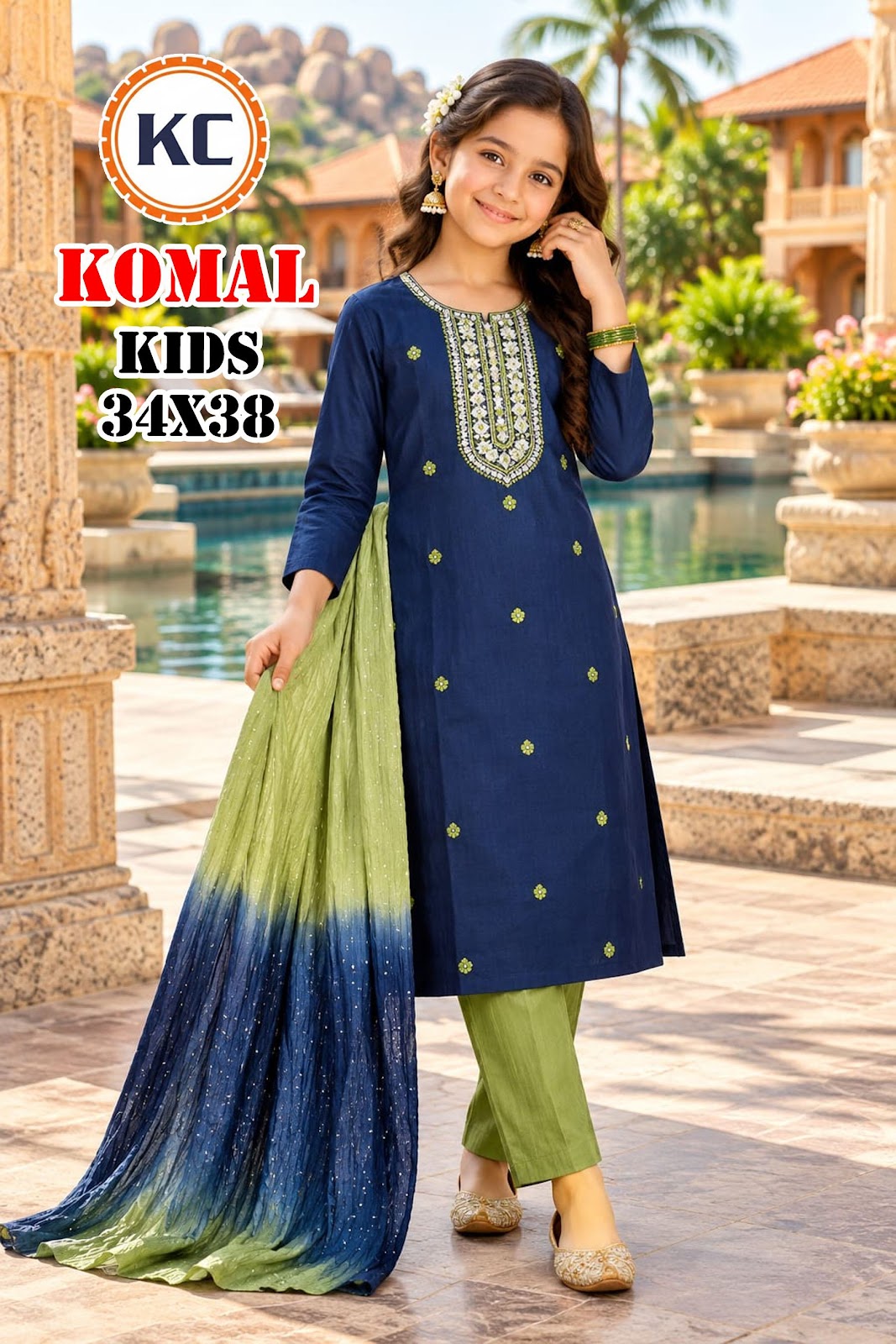 Komal Vol 4 Kc Vatican Girls Readymade Pant Suits Manufacturer India