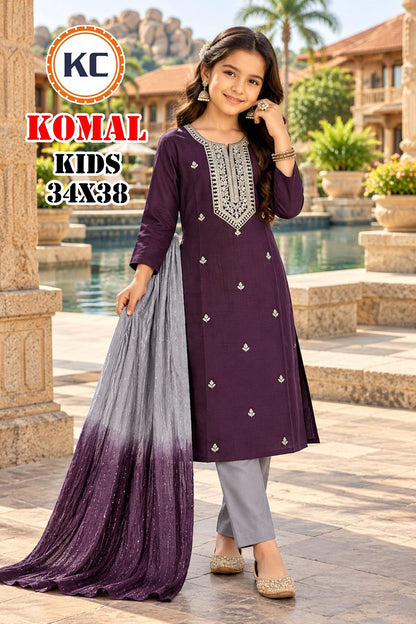 Komal Vol 4 Kc Vatican Girls Readymade Pant Suits Manufacturer India