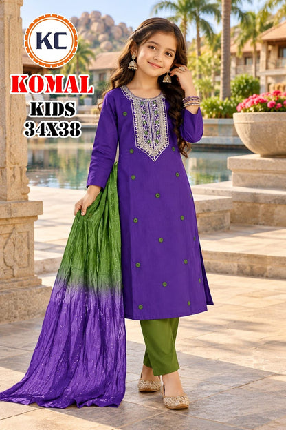 Komal Vol 4 Kc Vatican Girls Readymade Pant Suits Manufacturer India