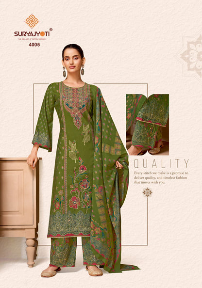 Komal Vol 4 Suryajyoti Modal Karachi Salwar Suits Wholesaler India