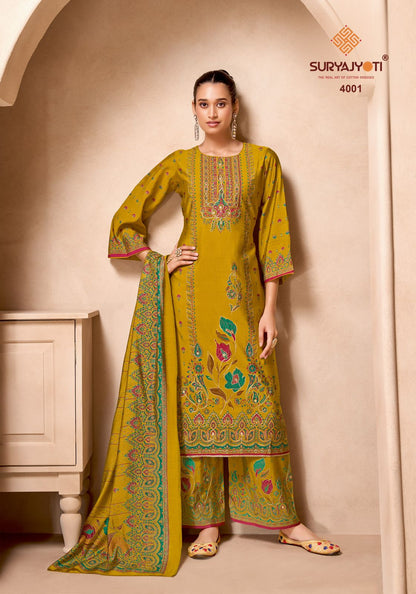 Komal Vol 4 Suryajyoti Modal Karachi Salwar Suits Wholesaler India