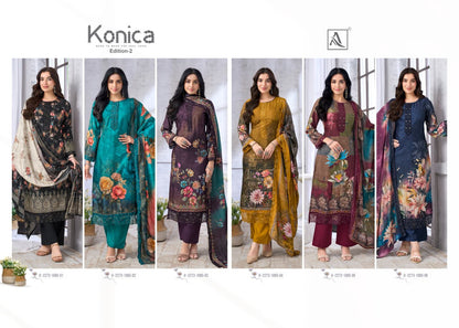 Konica Edition 2 Alok Viscose Muslin Karachi Salwar Suits Manufacturer
