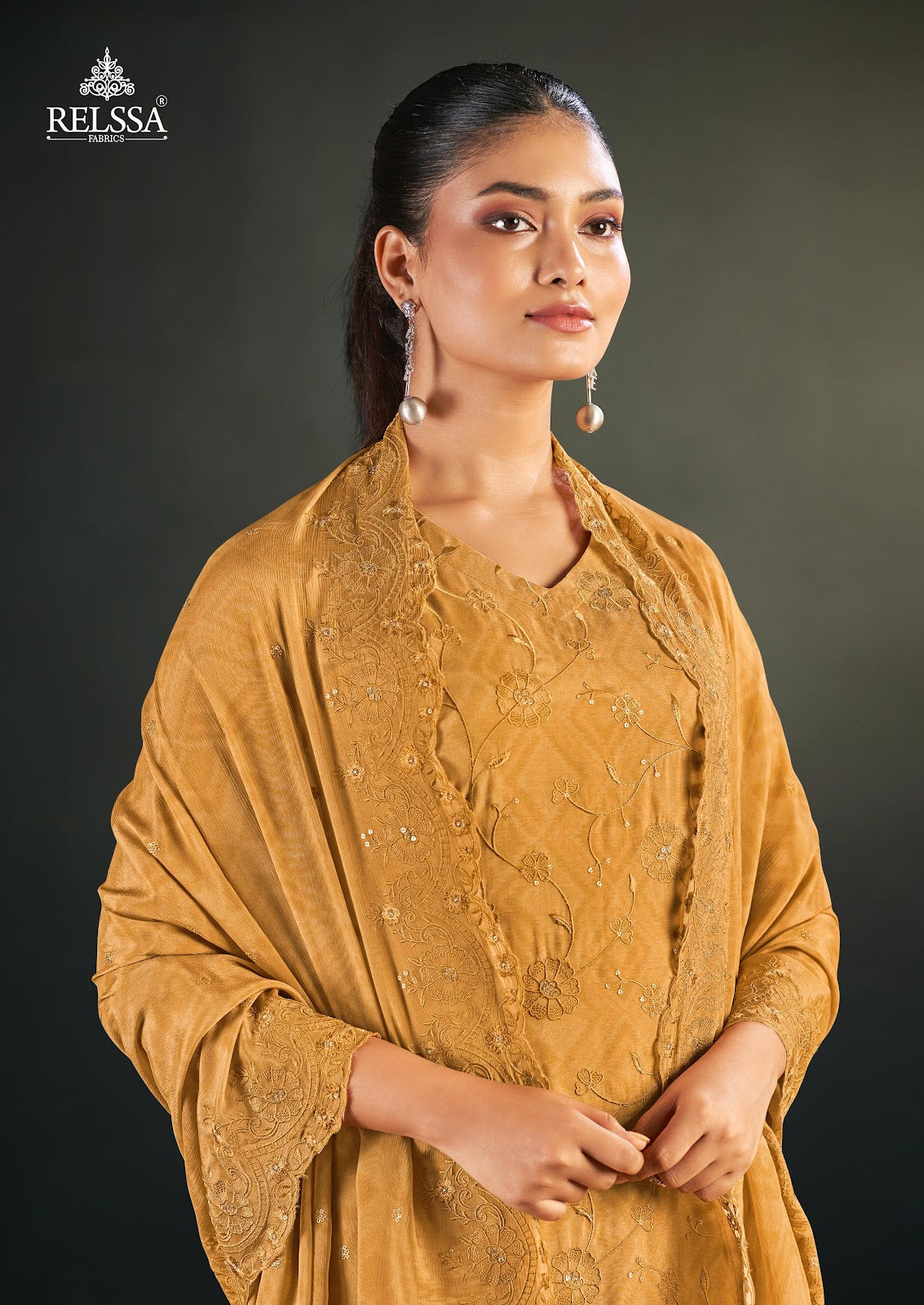Konica Vol 12 Relssa Fabrics Pant Style Suits Supplier India