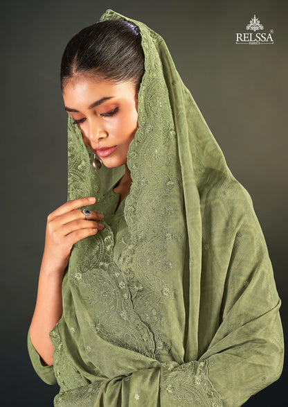 Konica Vol 12 Relssa Fabrics Pant Style Suits Supplier India