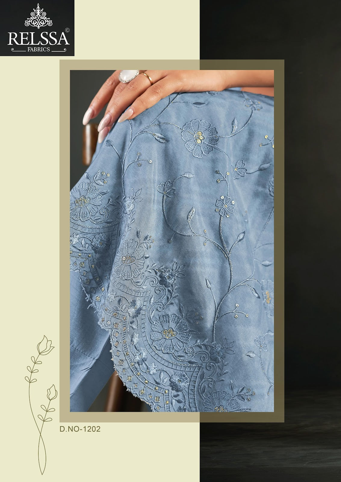Konica Vol 12 Relssa Fabrics Pant Style Suits Supplier India