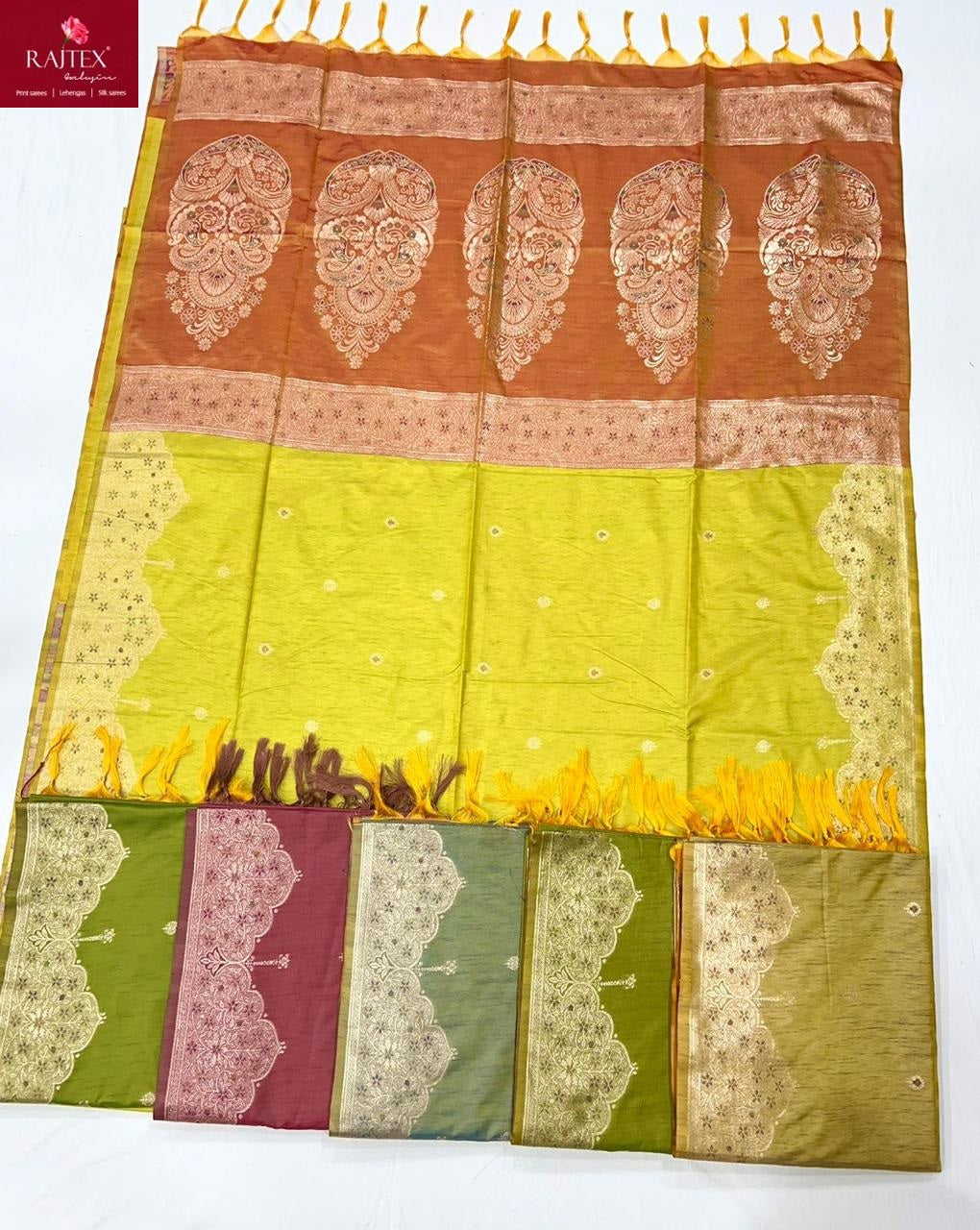 Kontessa Roycce 398001 To 398006 Rajtex Tussar Silk Sarees Wholesale Price
