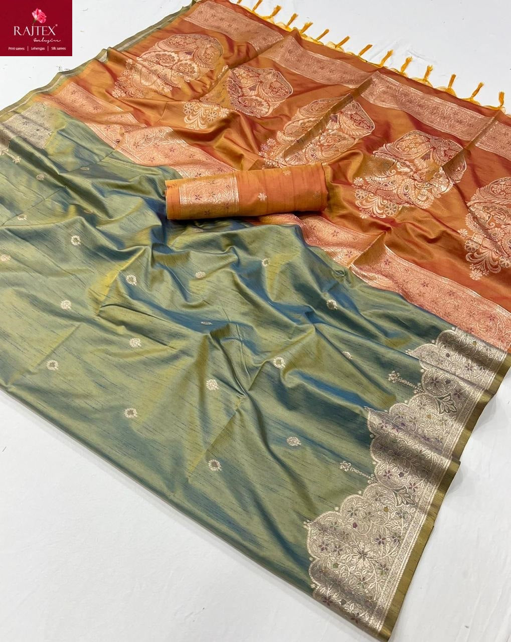 Kontessa Roycce 398001 To 398006 Rajtex Tussar Silk Sarees Wholesale Price