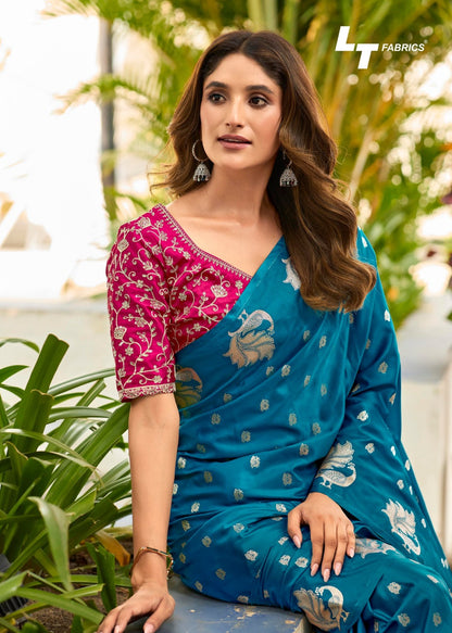 Kontina Vol 1 Lt Fabrics Satin Sarees Supplier Gujarat