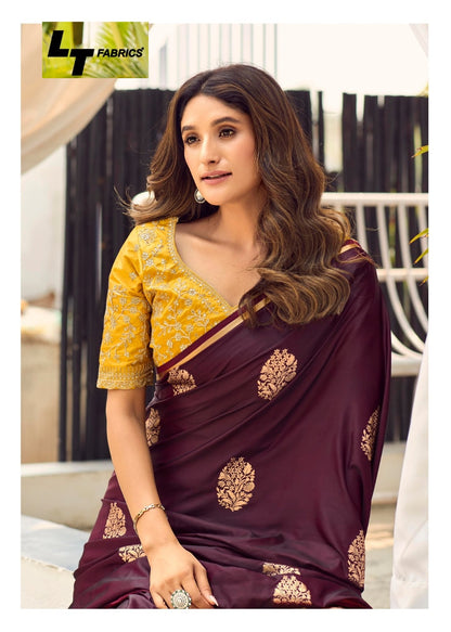 Kontina Vol 2 Lt Fabrics Satin Sarees Exporter Gujarat