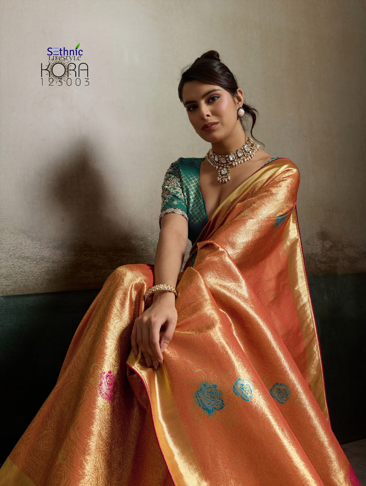 Kora Sethnic Tissue Banarasi Sarees Manufacturer