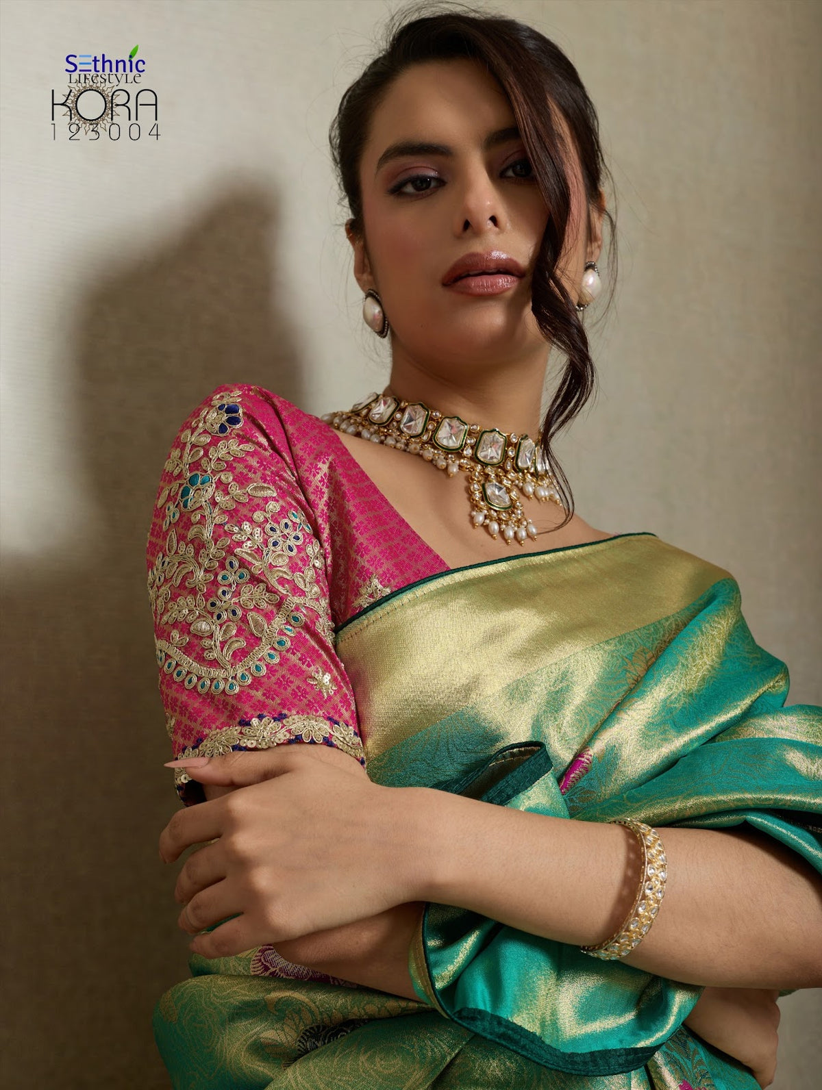 Kora Sethnic Tissue Banarasi Sarees Manufacturer