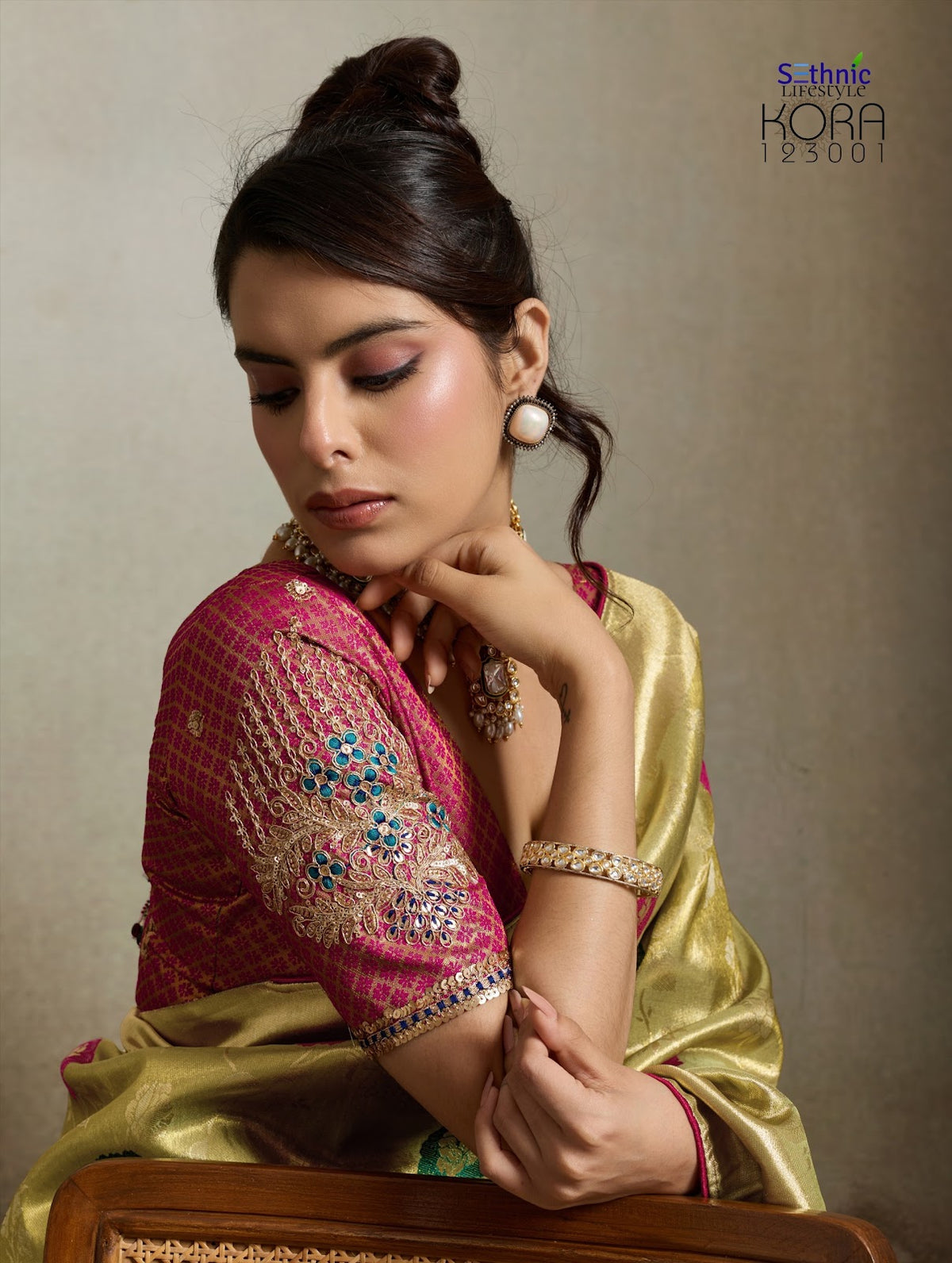 Kora Sethnic Tissue Banarasi Sarees Manufacturer