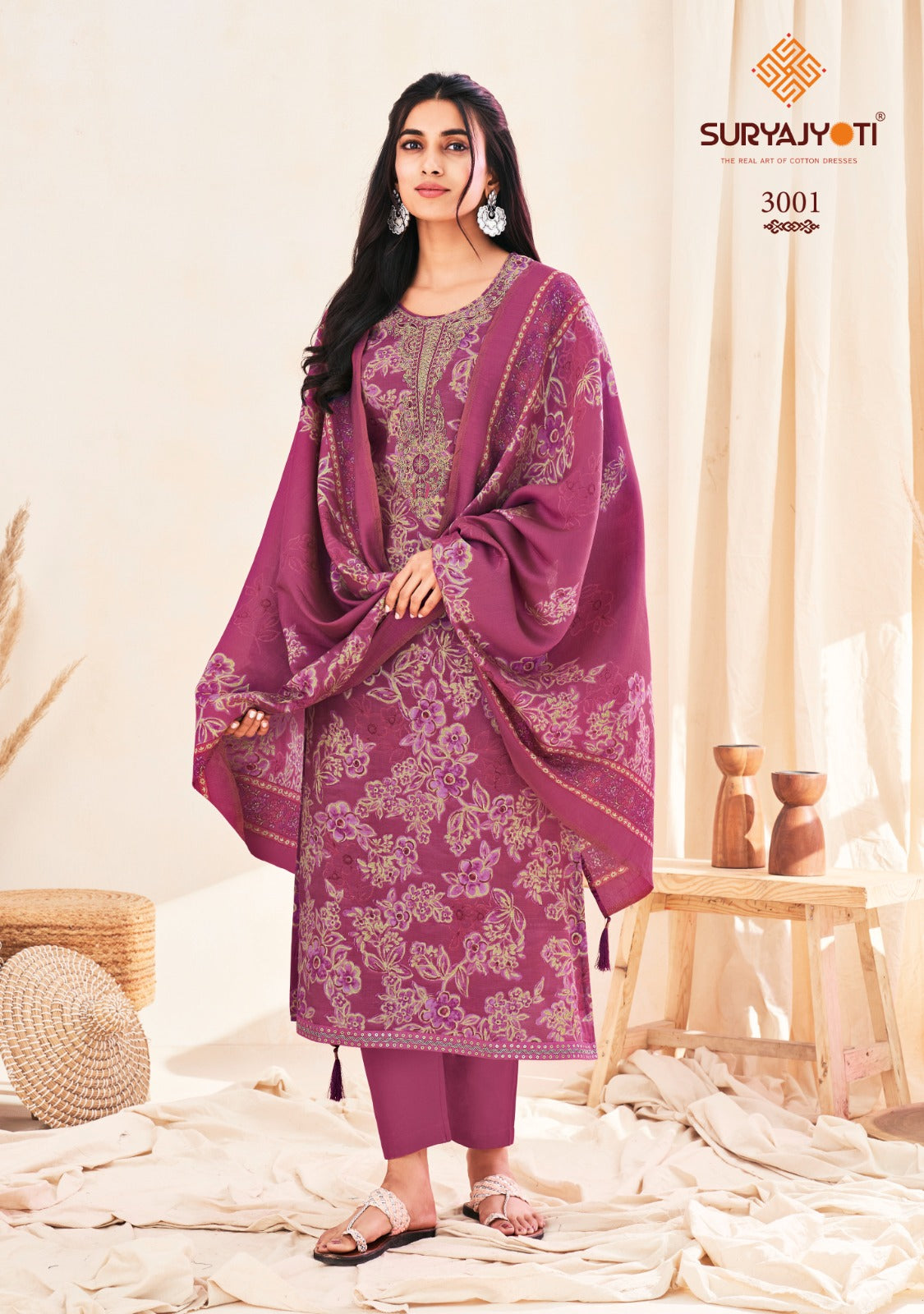 Kora Vol 3 Suryajyoti Modal Pant Style Suits Supplier