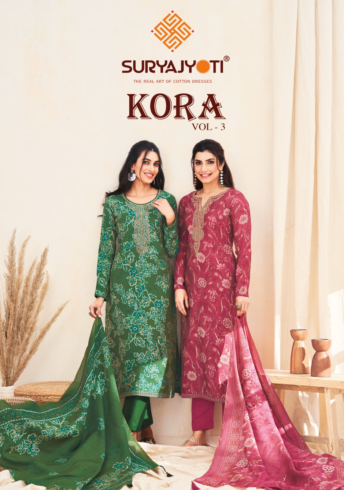 Kora Vol 3 Suryajyoti Modal Pant Style Suits Supplier