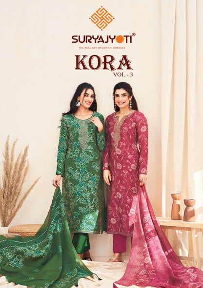 Kora Vol 3 Suryajyoti Modal Pant Style Suits Supplier