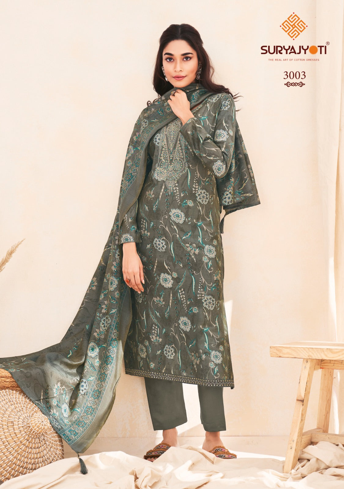 Kora Vol 3 Suryajyoti Modal Pant Style Suits Supplier