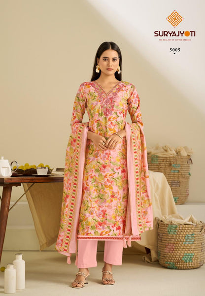 Kora Vol 5 Suryajyoti Modal Pant Style Suits Wholesale