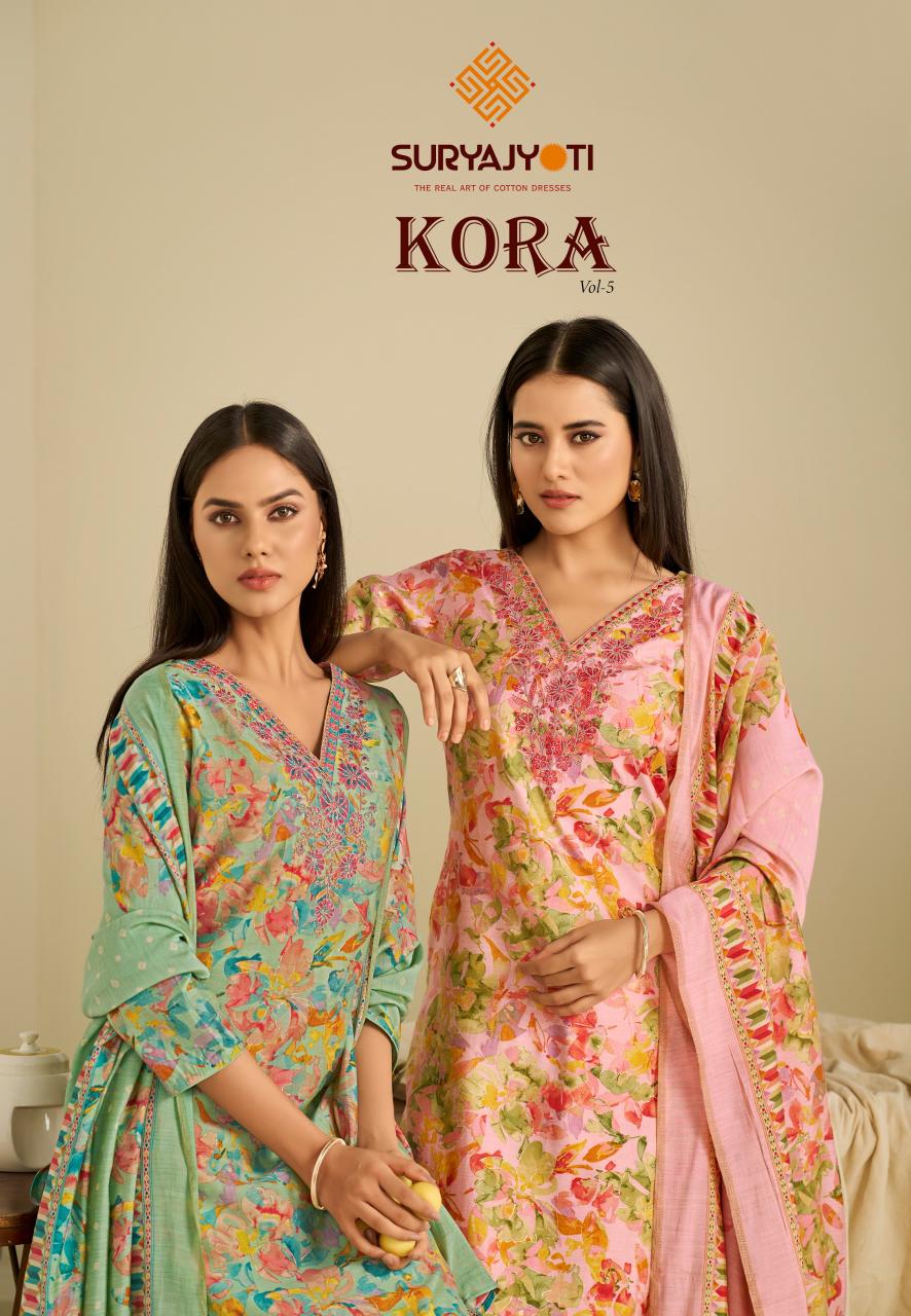 Kora Vol 5 Suryajyoti Modal Pant Style Suits Wholesale