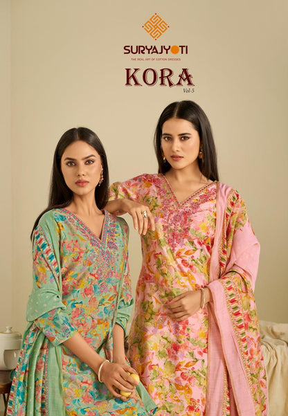 Kora Vol 5 Suryajyoti Modal Pant Style Suits Wholesale