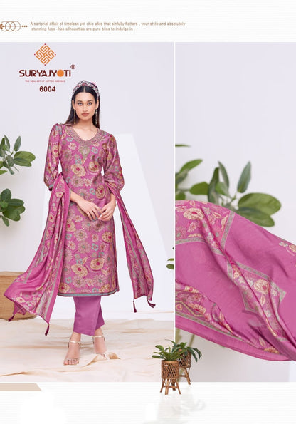 Kora Vol 6 Suryajyoti Modal Pant Style Suits Wholesale