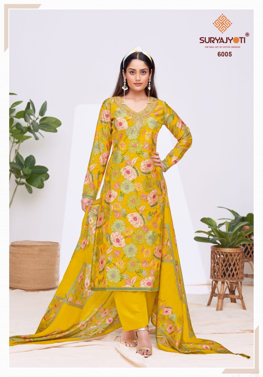 Kora Vol 6 Suryajyoti Modal Pant Style Suits Wholesale