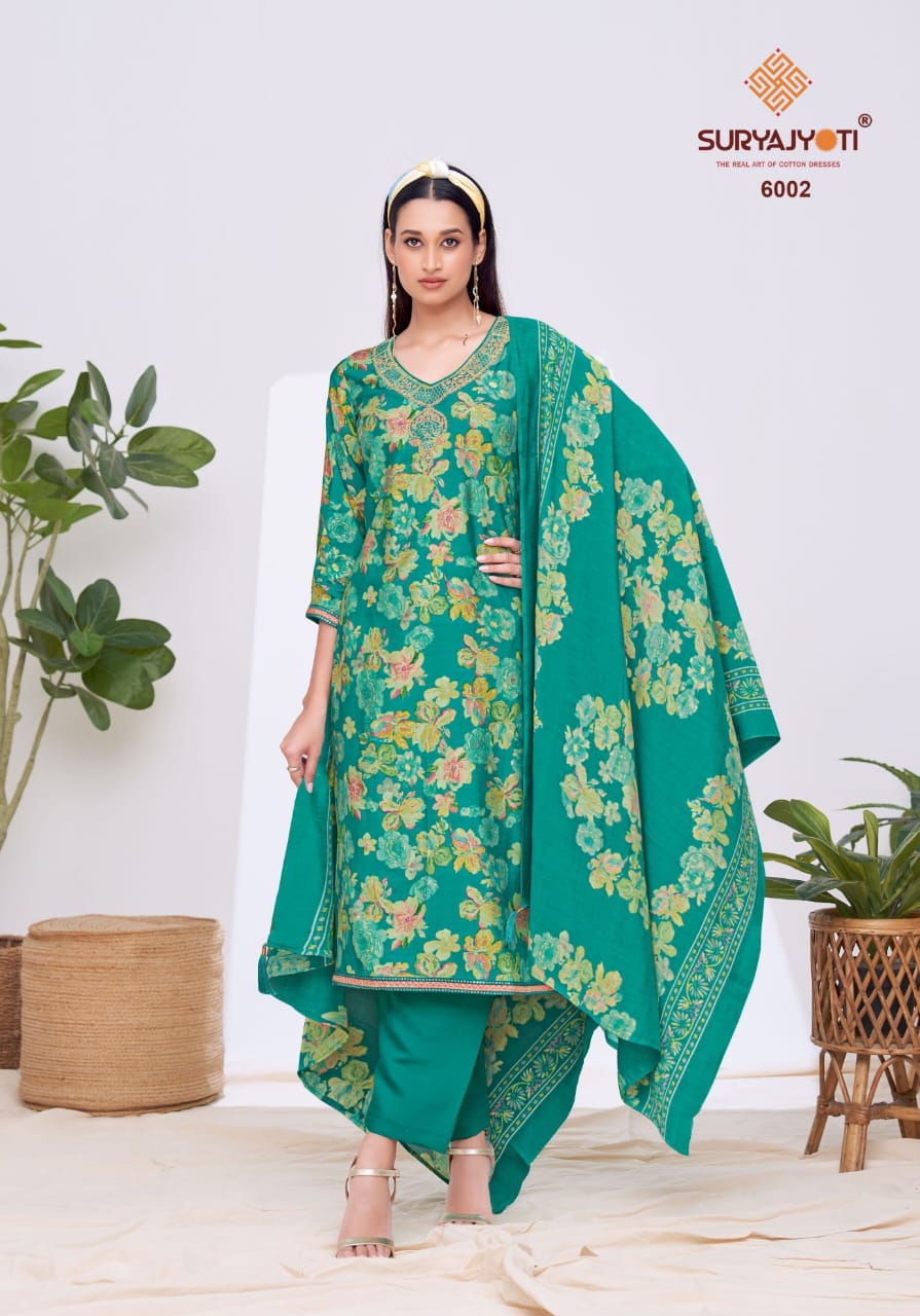 Kora Vol 6 Suryajyoti Modal Pant Style Suits Wholesale