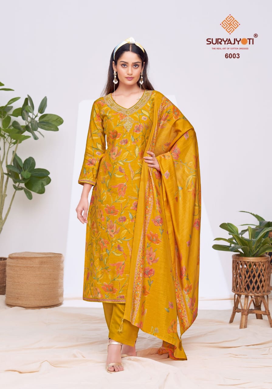 Kora Vol 6 Suryajyoti Modal Pant Style Suits Wholesale