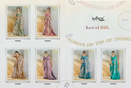 Koral Rajpath Handloom Silk Sarees Manufacturer Ahmedabad