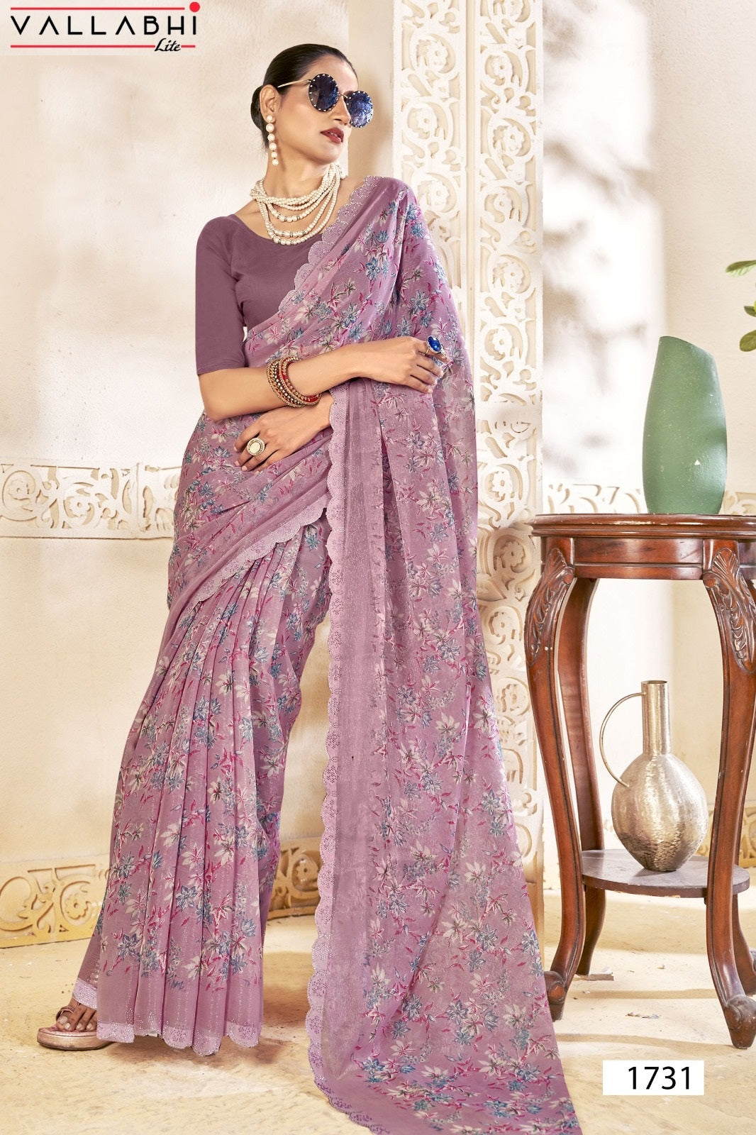 Korbin Vallabhi Lite Georgette Sarees Wholesaler Gujarat
