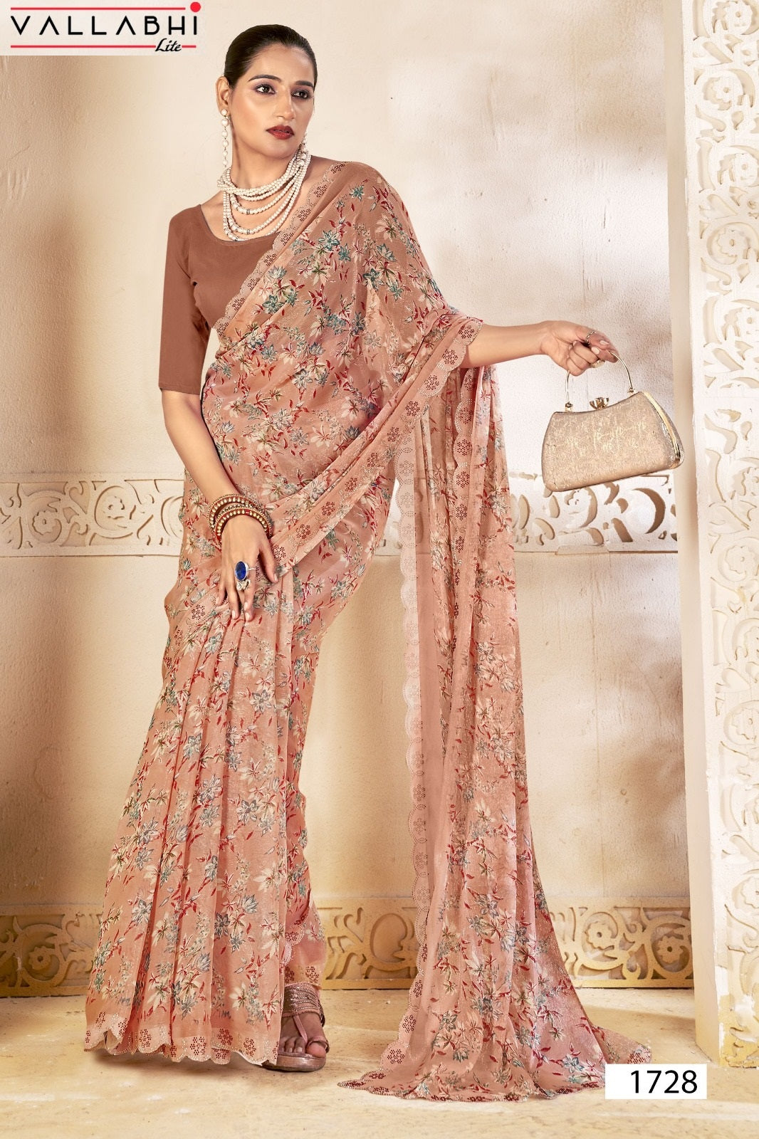 Korbin Vallabhi Lite Georgette Sarees Wholesaler Gujarat