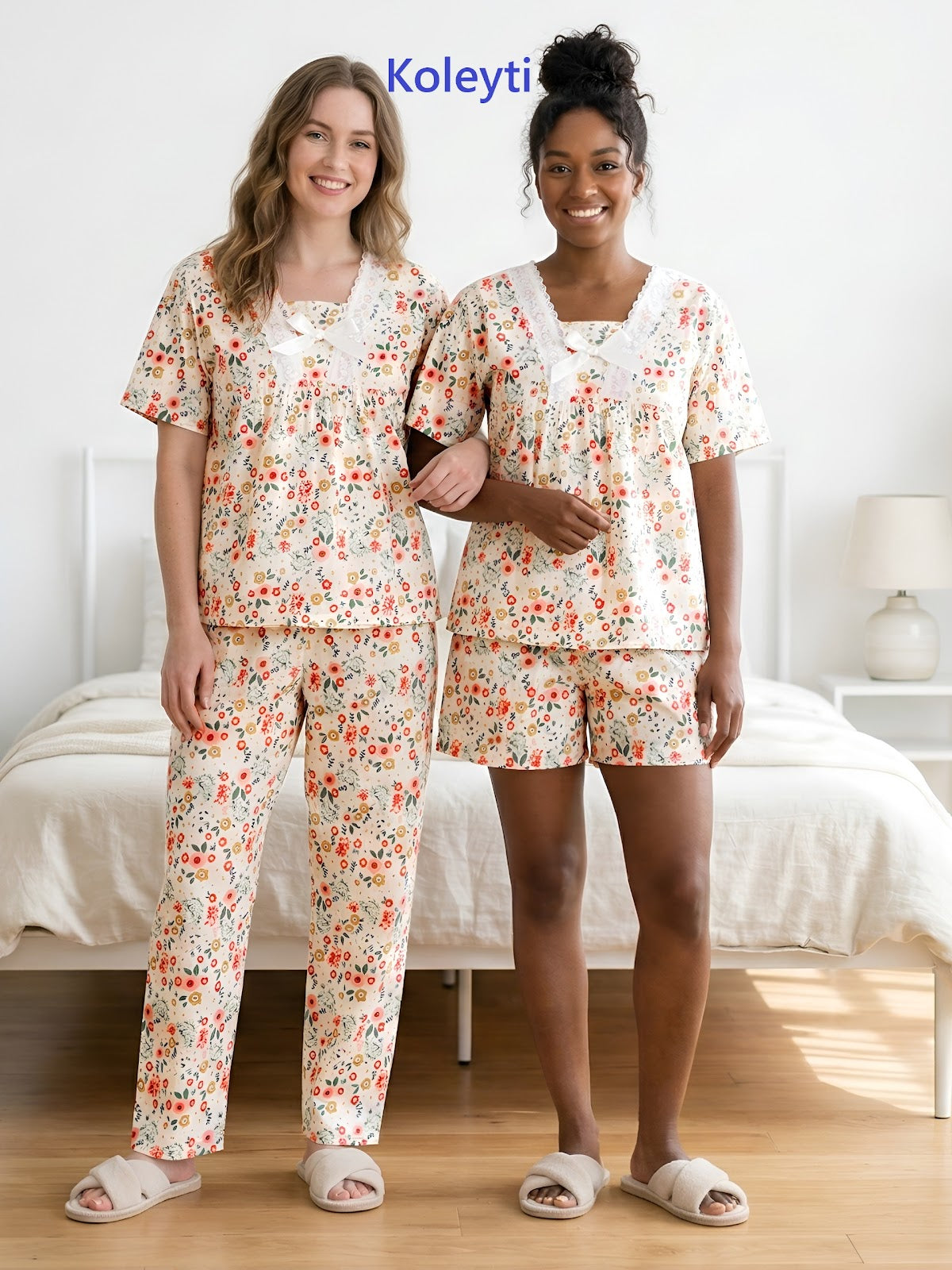 Korean 3 Piece Koleyti Cotton Shorts Pyjama Night Suits Manufacturer Ahmedabad