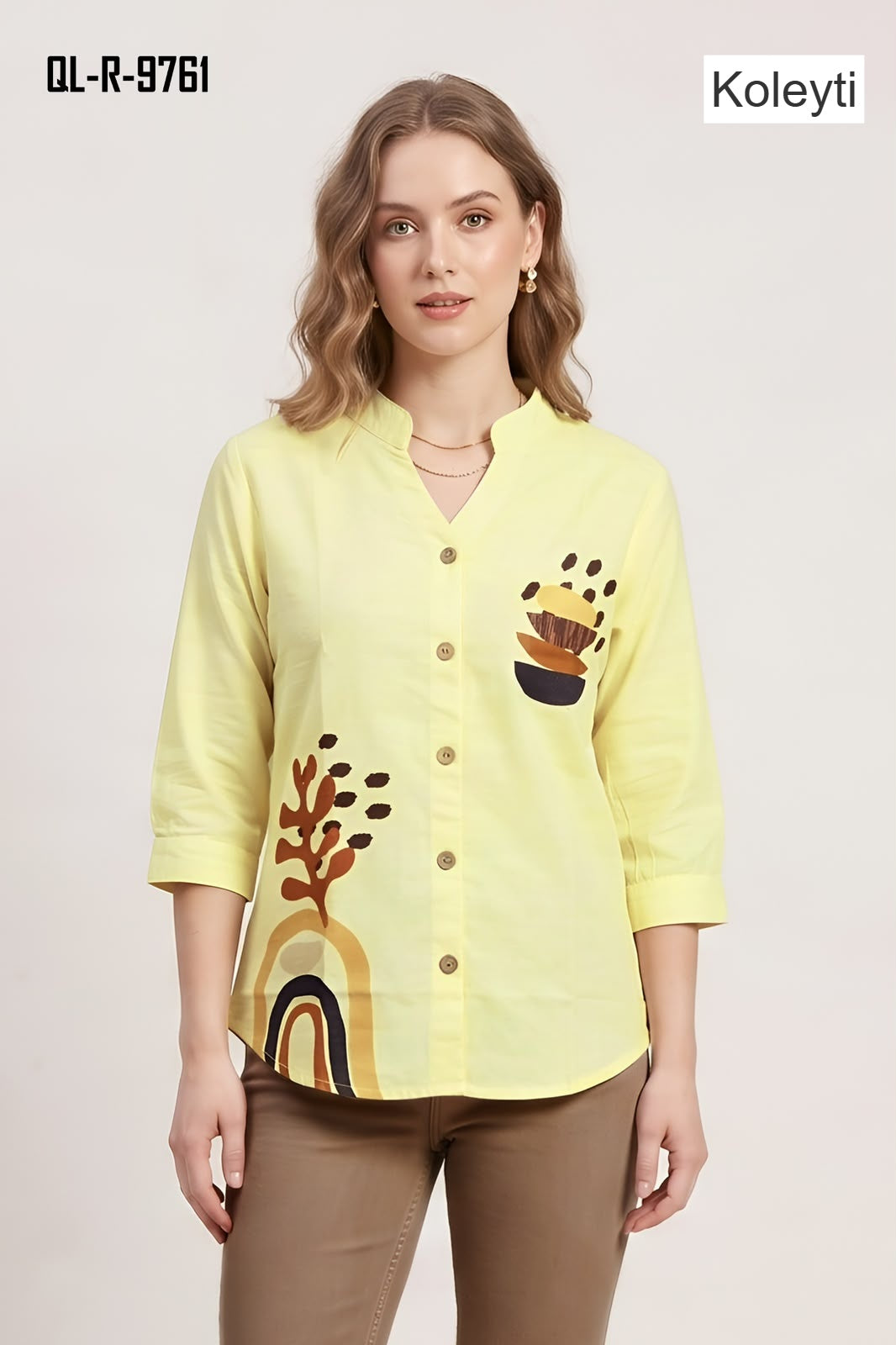 Korean Tops 1008 Koleyti Imported Women Shirts Wholesaler India