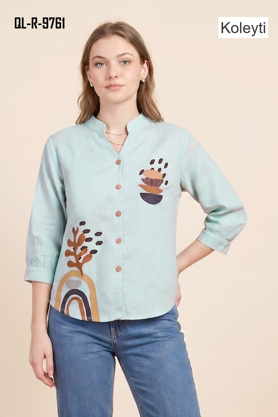Korean Tops 1008 Koleyti Imported Women Shirts Wholesaler India