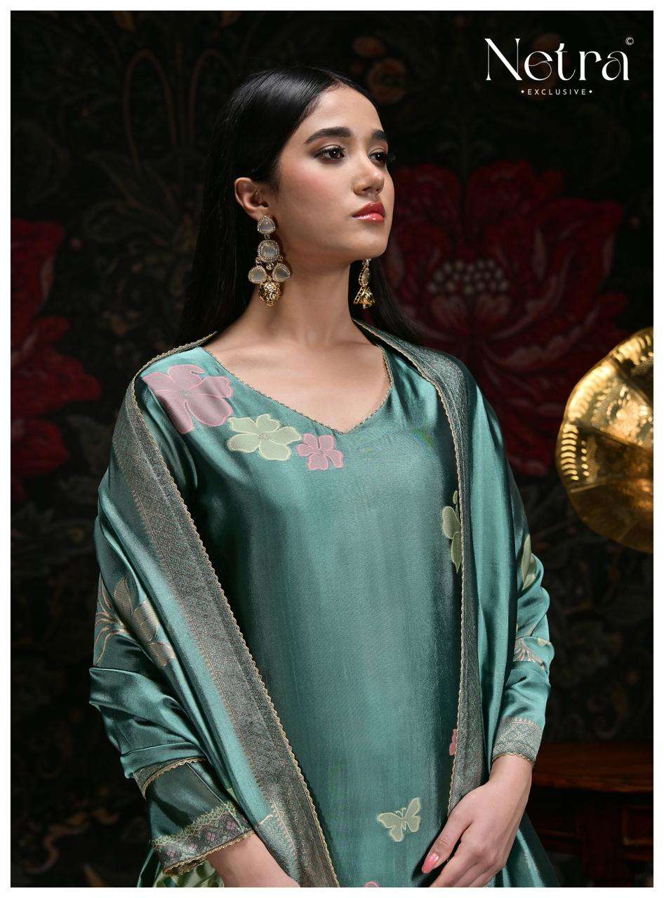 Kosh Netra Woven Silk Pant Style Suits Wholesale Price