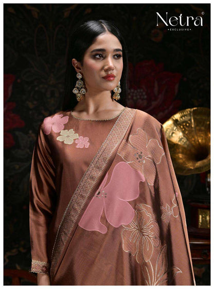 Kosh Netra Woven Silk Pant Style Suits Wholesale Price