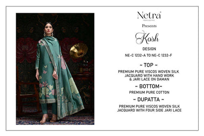 Kosh Netra Woven Silk Pant Style Suits Wholesale Price