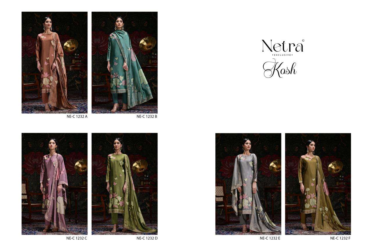 Kosh Netra Woven Silk Pant Style Suits Wholesale Price