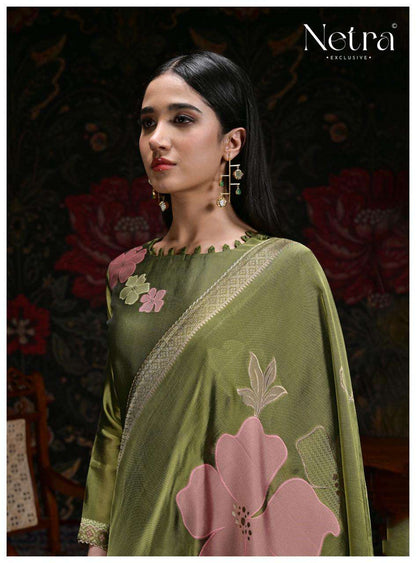 Kosh Netra Woven Silk Pant Style Suits Wholesale Price