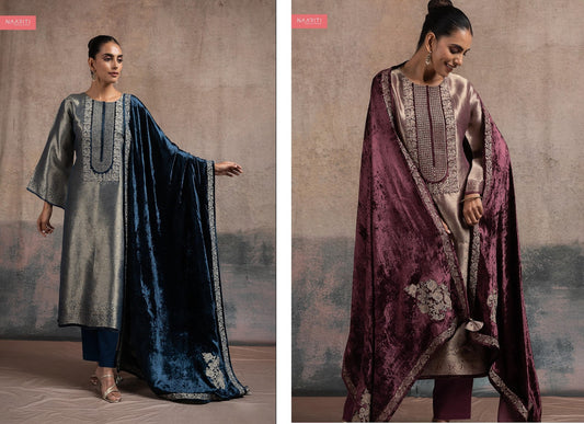 Kosi Naariti Velvet Suits Wholesaler Gujarat