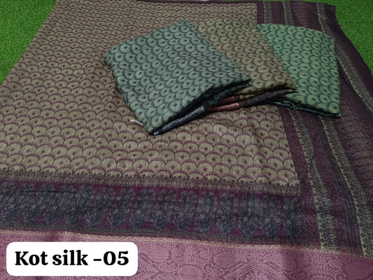Kot Silk 5 Kalpveli Soft Cotton Sarees