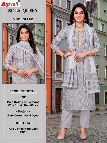 Kota Queen 3773 Bipson Prints Cotton Pant Style Suits Wholesale Price