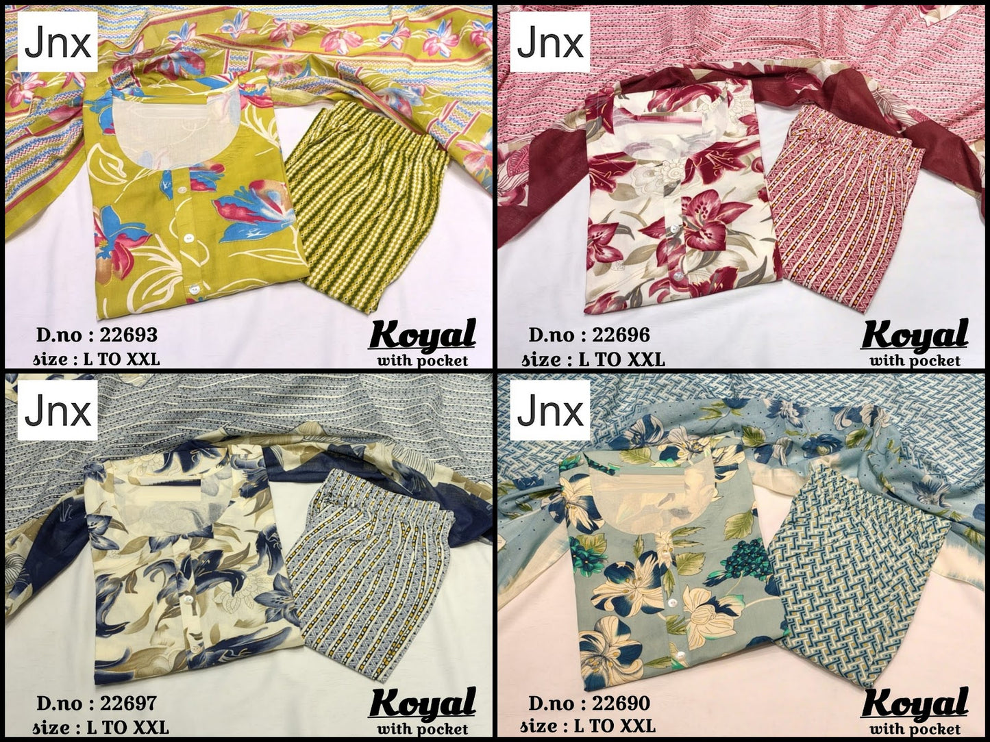 Koyal Jnx Rayon Readymade Pant Style Suits Wholesale Price