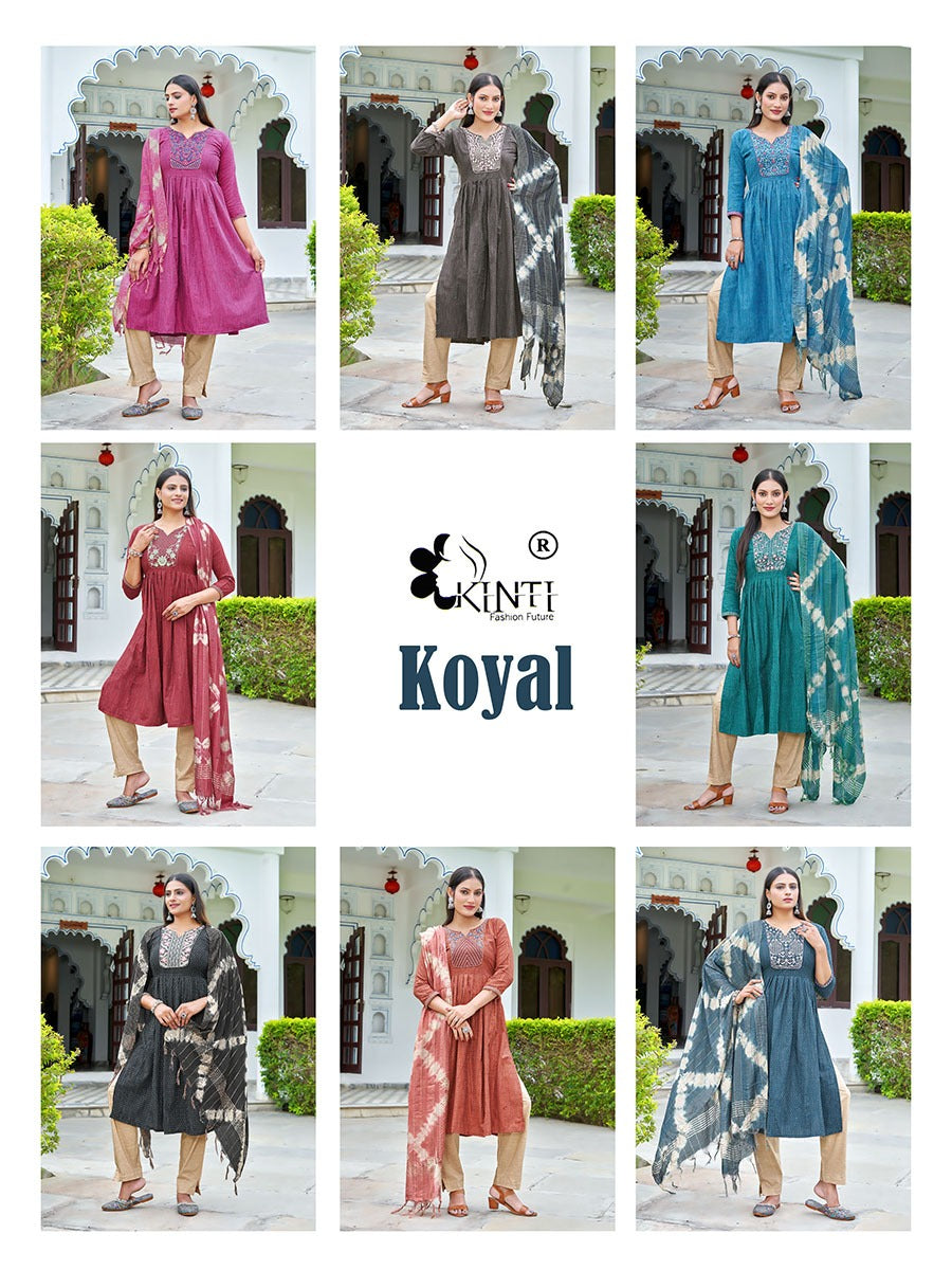 Koyal Kinti Dobby Readymade Pant Style Suits Exporter Gujarat