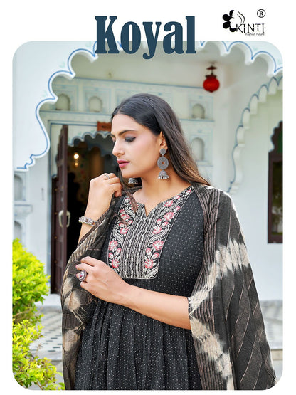 Koyal Kinti Dobby Readymade Pant Style Suits Exporter Gujarat