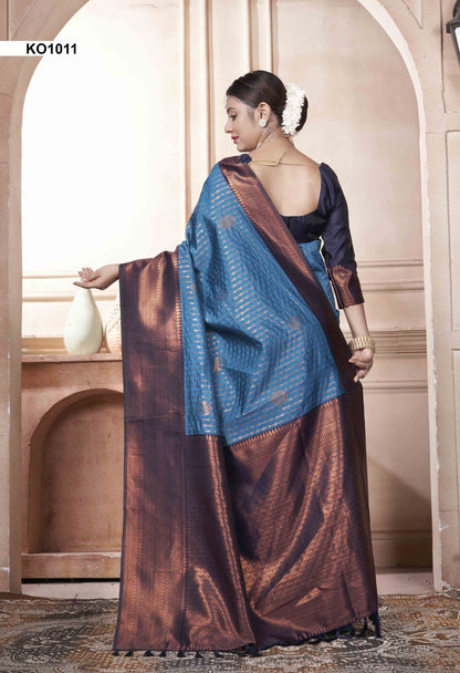Koyal Ko1001 To Ko1016 3 Of Kanjivaram Silk Sarees Supplier