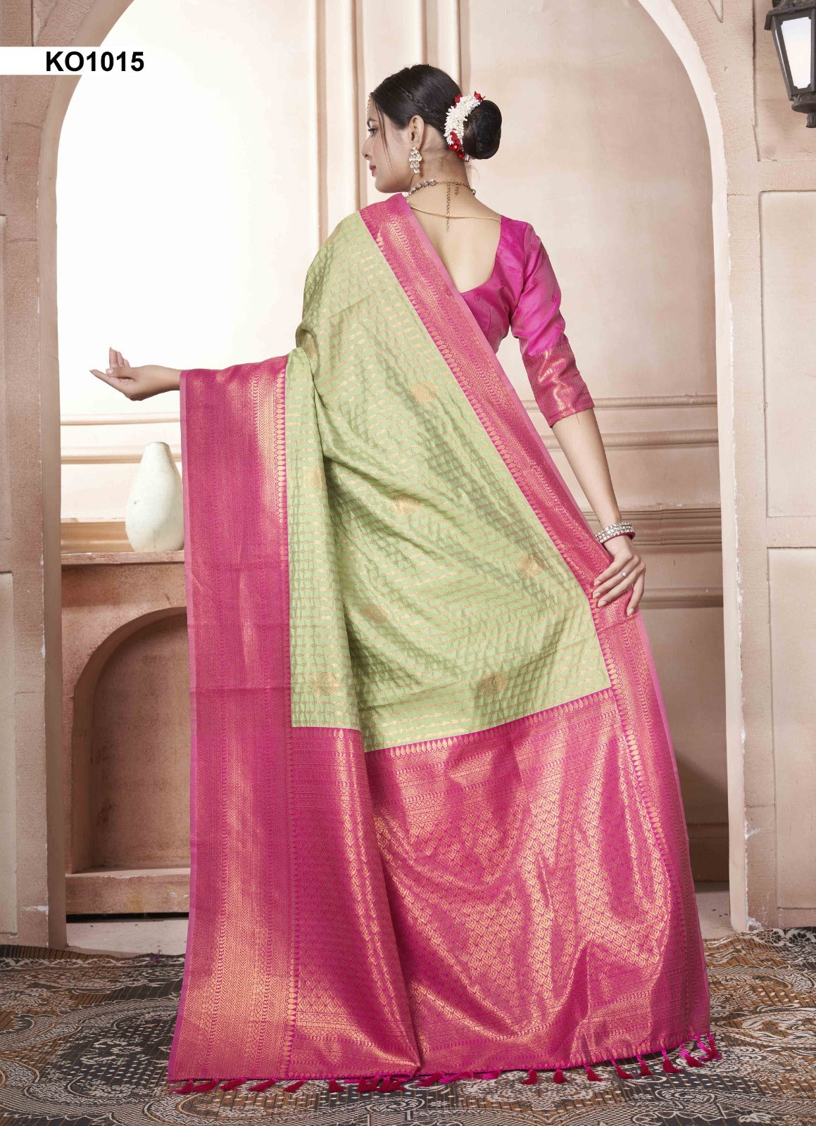 Koyal Ko1001 To Ko1016 3 Of Kanjivaram Silk Sarees Supplier