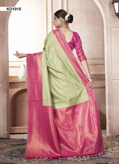 Koyal Ko1001 To Ko1016 3 Of Kanjivaram Silk Sarees Supplier