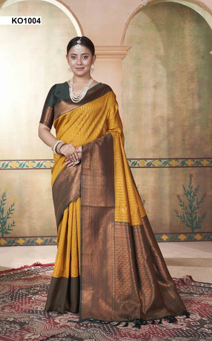 Koyal Ko1001 To Ko1016 3 Of Kanjivaram Silk Sarees Supplier