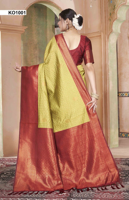 Koyal Ko1001 To Ko1016 3 Of Kanjivaram Silk Sarees Supplier