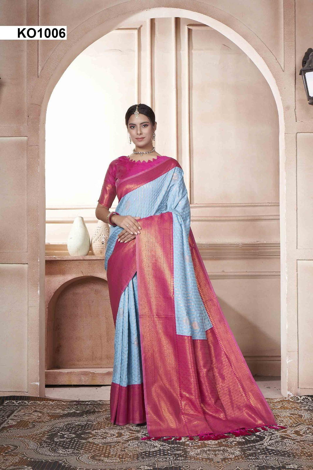 Koyal Ko1001 To Ko1016 3 Of Kanjivaram Silk Sarees Supplier